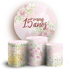 KIT Redondo e Trio - 15 Anos - Sublimado 3D