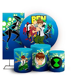 KIT Redondo Trio e Faixa - Ben 10 - Sublimado 3D