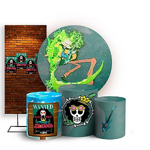 KIT Redondo Trio e Faixa - One Piece Brook - Sublimado 3D