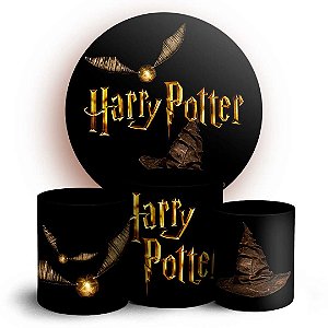 KIT Redondo e Trio - Harry Potter - Sublimado 3D