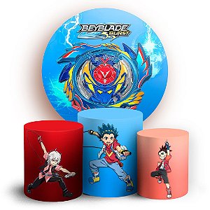 KIT Redondo e Trio - Beyblade - Sublimado 3D