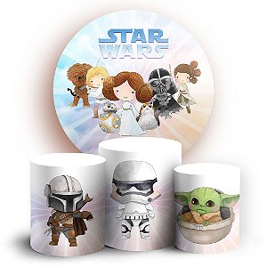 KIT Redondo e Trio -  Star Wars - Sublimado 3D