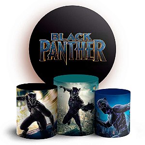 KIT Redondo e Trio - Pantera Negra - Sublimado 3D