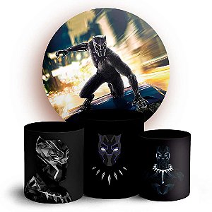 KIT Redondo e Trio - Pantera Negra - Sublimado 3D