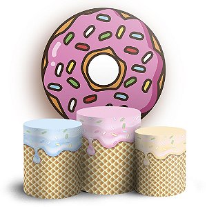 KIT Redondo e Trio - Doces - Sublimado 3D