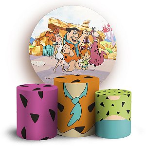 KIT Redondo e Trio - Os Flinstones - Sublimado 3D