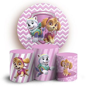 KIT Redondo e Trio - Patrulha Canina - Sublimado 3D