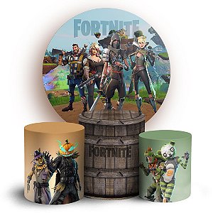 KIT Redondo e Trio - Fortnite - Sublimado 3D