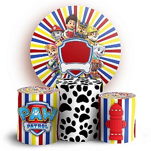 KIT Redondo e Trio - Patrulha Canina - Sublimado 3D