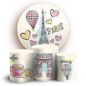 KIT Redondo e Trio - Paris - Sublimado 3D