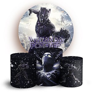 KIT Redondo e Trio - Pantera Negra - Sublimado 3D