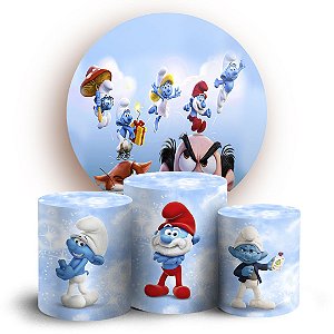 KIT Redondo e Trio - Os Smurfs - Sublimado 3D