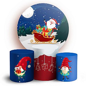 KIT Redondo e Trio - Natal - Sublimado 3D