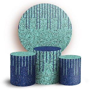 KIT Redondo e Trio - Glitter - Sublimado 3D