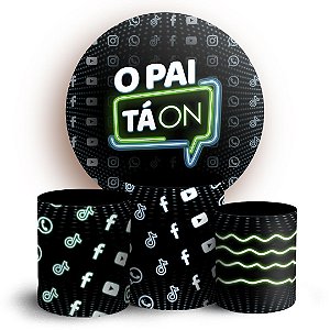 KIT Redondo e Trio - O Pai Tá On - Sublimado 3D