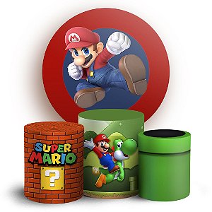KIT Redondo e Trio - Super Mario - Sublimado 3D