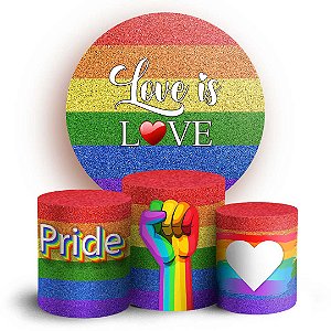 KIT Redondo e Trio - LGBT - Sublimado 3D