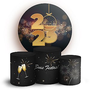 KIT Redondo e Trio - Ano novo - Sublimado 3D