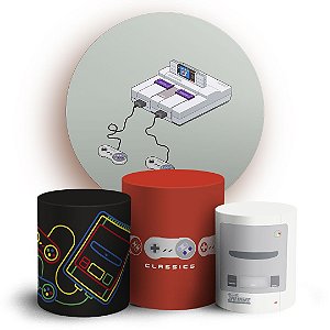 KIT Redondo e Trio - Super Nintendo - Sublimado 3D