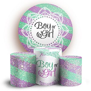 KIT Redondo e Trio - Revelação - Sublimado 3D