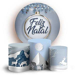 KIT Redondo e Trio - Natal - Sublimado 3D