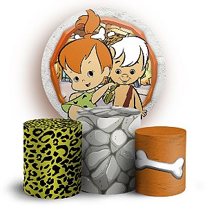 KIT Redondo e Trio - Flintstones - Sublimado 3D