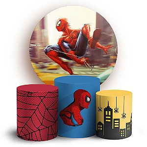 KIT Redondo e Trio - Homem aranha - Sublimado 3D
