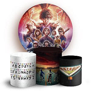 KIT Redondo e Trio - Stranger Things - Sublimado 3D