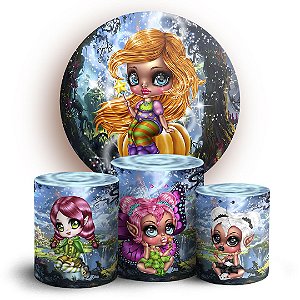 KIT Redondo e Trio - Fada - Sublimado 3D