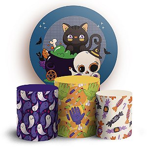 KIT Redondo e Trio - Halloween - Sublimado 3D