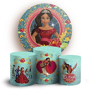 KIT Redondo e Trio - Elena de Avalor - Sublimado 3D