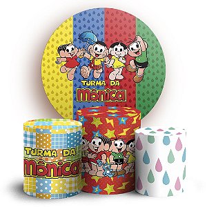 KIT Redondo e Trio - Turma da Monica - Sublimado 3D