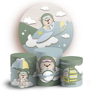 KIT Redondo e Trio - Aviador - Sublimado 3D