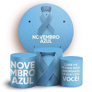 KIT Redondo e Trio - Novembro Azul - Sublimado 3D