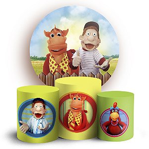 KIT Redondo e Trio - Cocoricó - Sublimado 3D