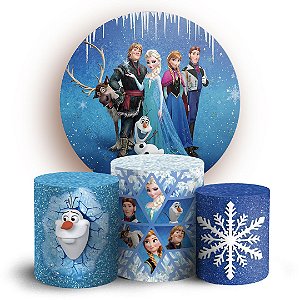 KIT Redondo e Trio - Frozen - Sublimado 3D