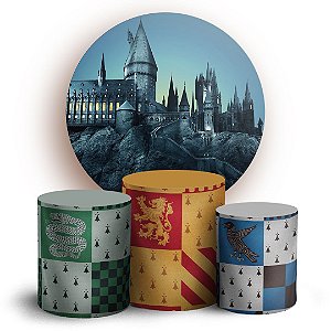 KIT Redondo e Trio - Harry Potter - Sublimado 3D