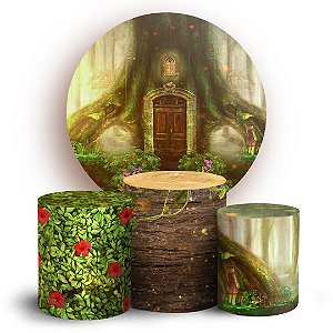 KIT Redondo e Trio - Floresta Encantada - Sublimado 3D