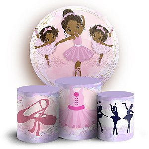 KIT Redondo e Trio - Bailarina - Sublimado 3D