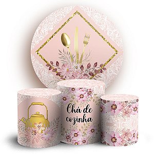 KIT Redondo e Trio - Chá de Cozinha - Sublimado 3D