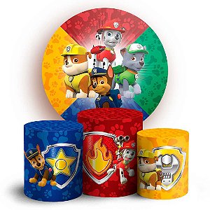 KIT Redondo e Trio - Patrulha canina - Sublimado 3D