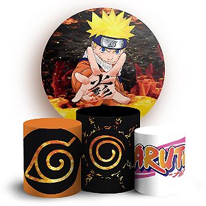 KIT Redondo e Trio - Naruto - Sublimado 3D