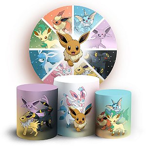 KIT Redondo e Trio - Pokemon - Sublimado 3D