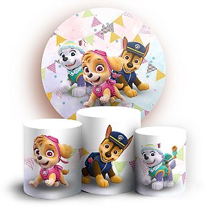 KIT Redondo e Trio - Patrulha Canina - Sublimado 3D