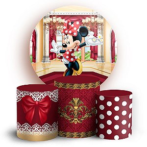 KIT Redondo e Trio - Minnie - Sublimado 3D