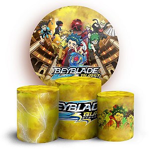 KIT Redondo e Trio - Beyblade - Sublimado 3D