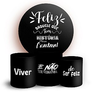 KIT Redondo e Trio - Um Brinde a Vida - Sublimado 3D