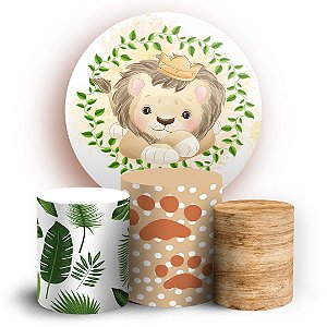 KIT Redondo e Trio - Leãozinho - Sublimado 3D