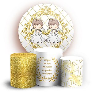 KIT Redondo e Trio - Batizado - Sublimado 3D