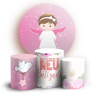 KIT Redondo e Trio - Batizado - Sublimado 3D